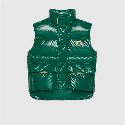 veste sans manche gucci homme|Gucci Veste sans manches en nylon épais GG.